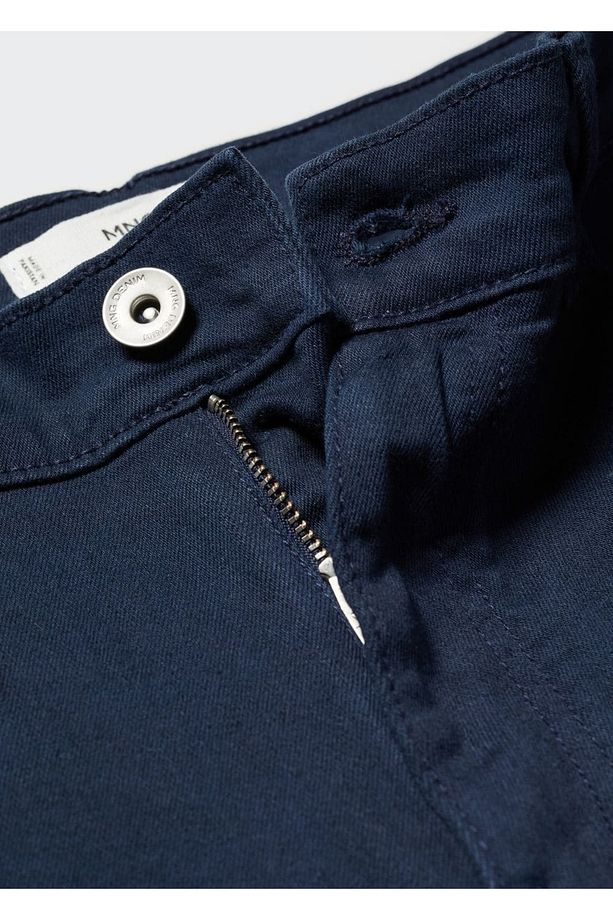 Dar Kesim Denim Bermuda Şort - 6