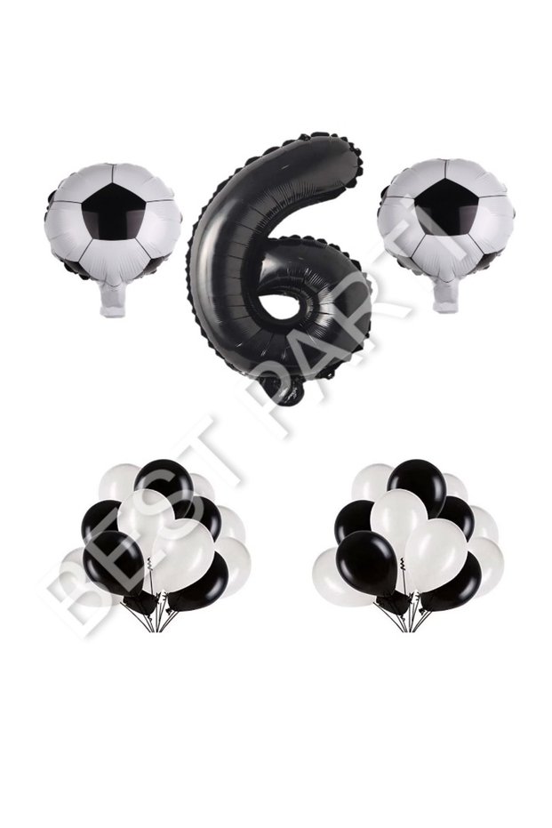 Best Soccer Ball Number Balloon Set Age 6