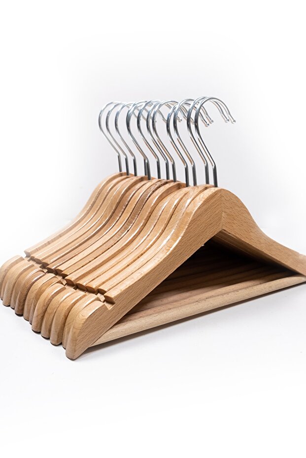 Wooden Children's Clothes Hanger 12 Pieces