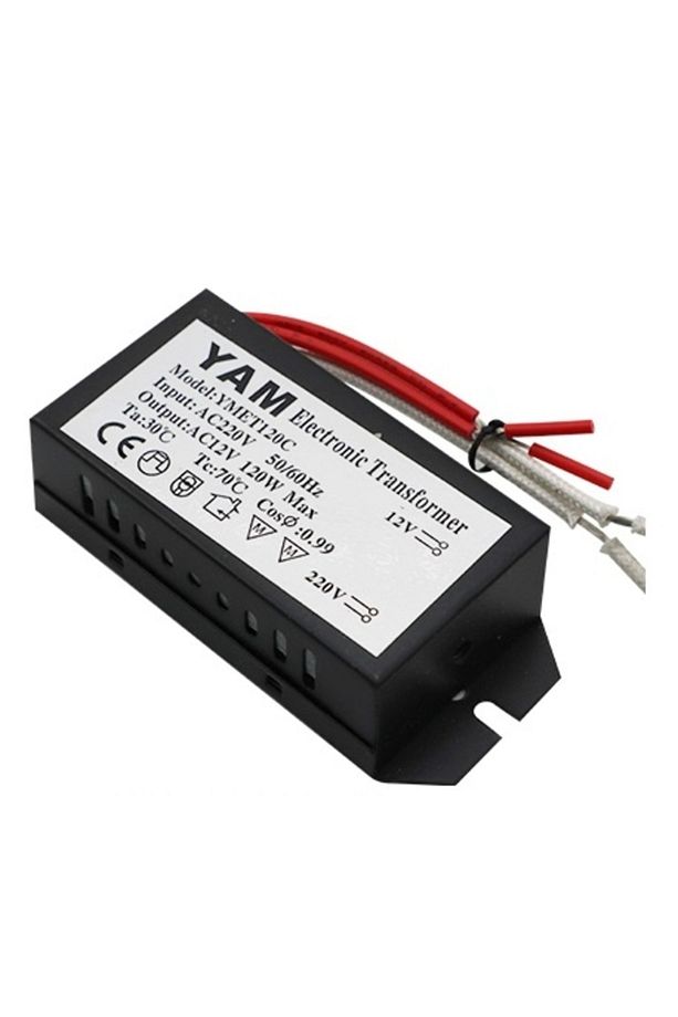 12 Volt 120 Watt Avize Trafosu Halojen Elektronik Transformatör 220 Volt - 1