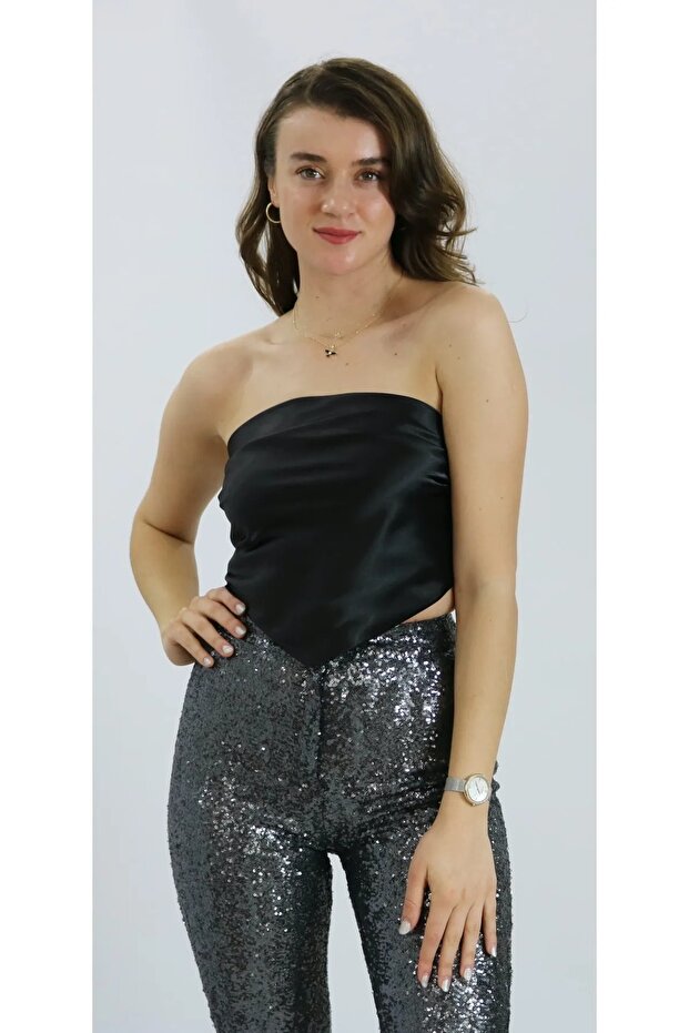 Payetli Ispanyol Paça Pantolon - 3