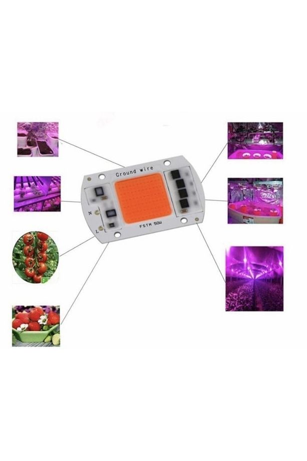 220v 50w Grow Led Full Spectrum Cob Led (BİTKİ YETİŞTİRME LEDİ) - 2