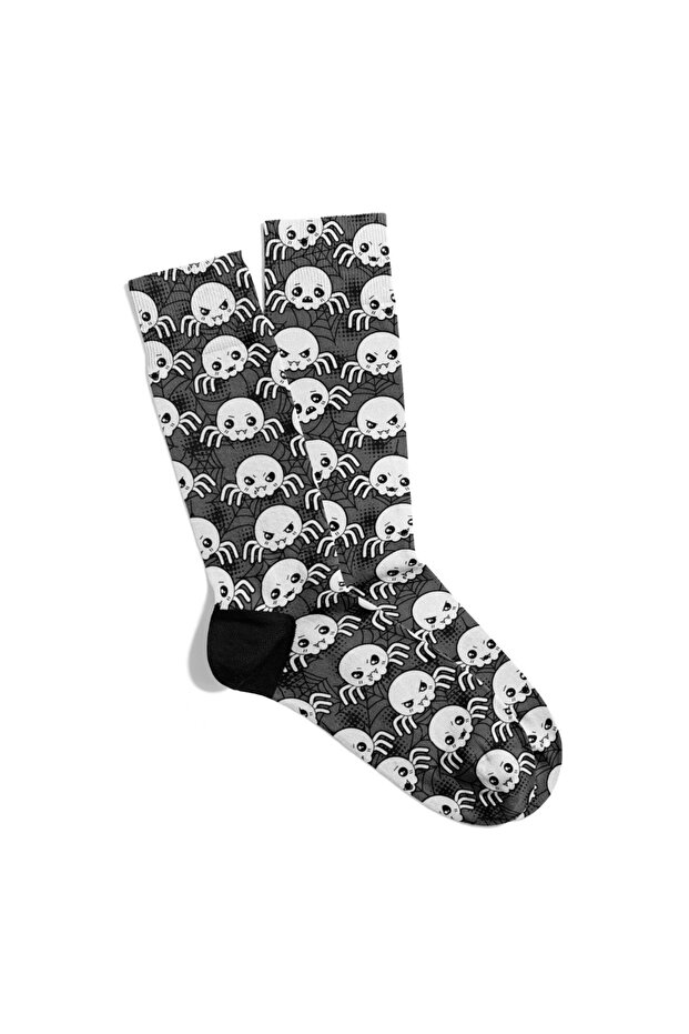 Fun Socks Unisex Puppy Spider Pattern Printed Socks Ecsoket320