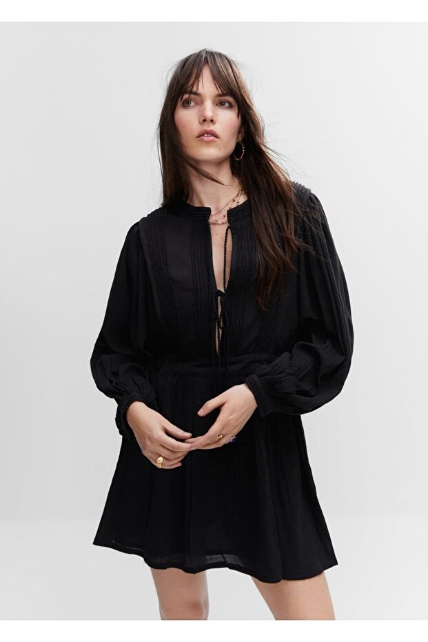 Kadın Siyah Elbise - 1