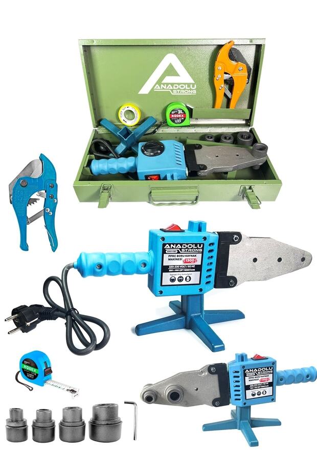 Anadolustrong Pprc 1300 Watt Boru Kaynak Büyük Makina Seti Plastik Boru Kaynak Makinesi - 3