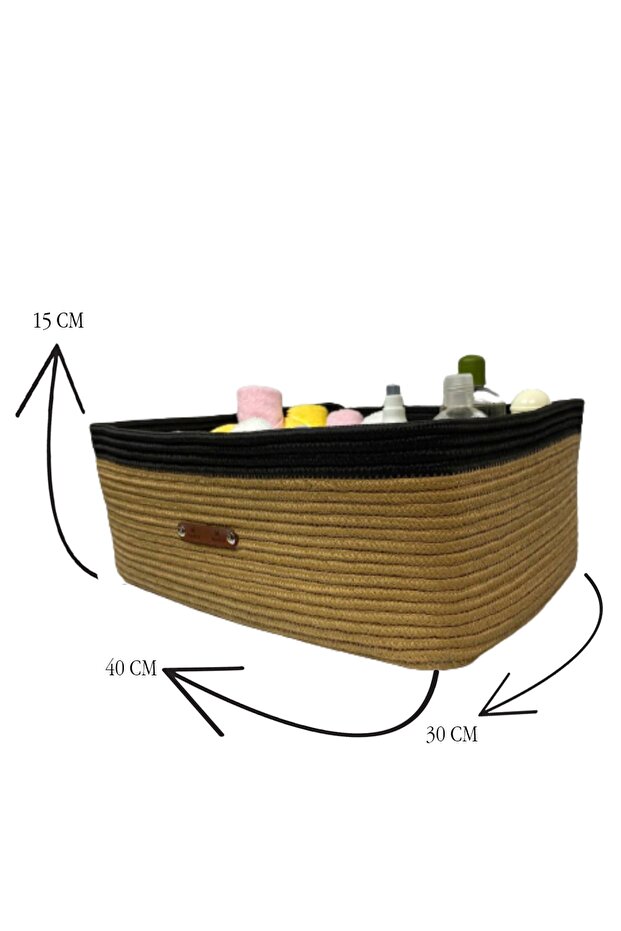سلة الجوت المستطيلة - كاسكاريلا - 2