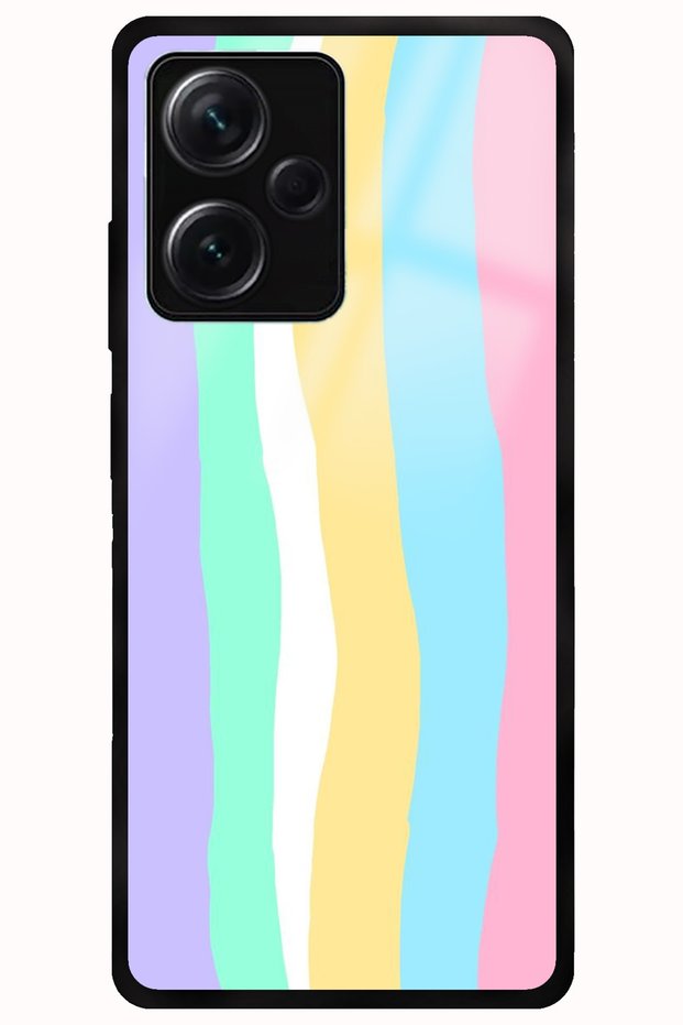 Xiaomi Redmi Note 12 Premium Rainbow Rainbow Pattern Glossy Phone Case with Camera Protection