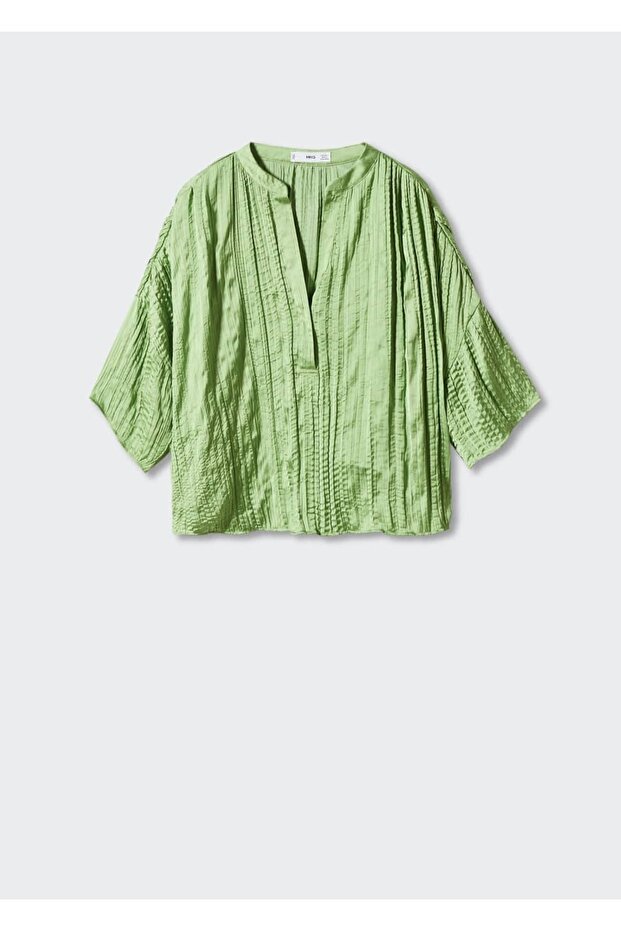 Pilili Saten Bluz - 3