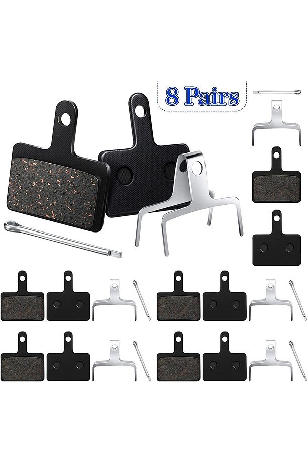 8 Set Bisiklet Hidrolik Mekanik Disk Kaliper Fren Balatası Shimano Model Bisiklet Balata - 2