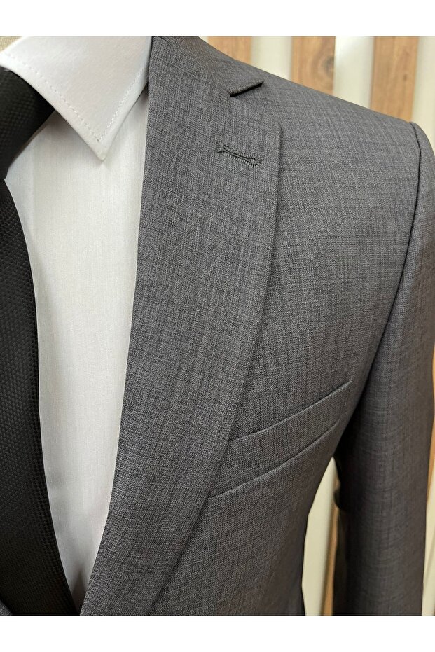 Gray Single Jacket - 2