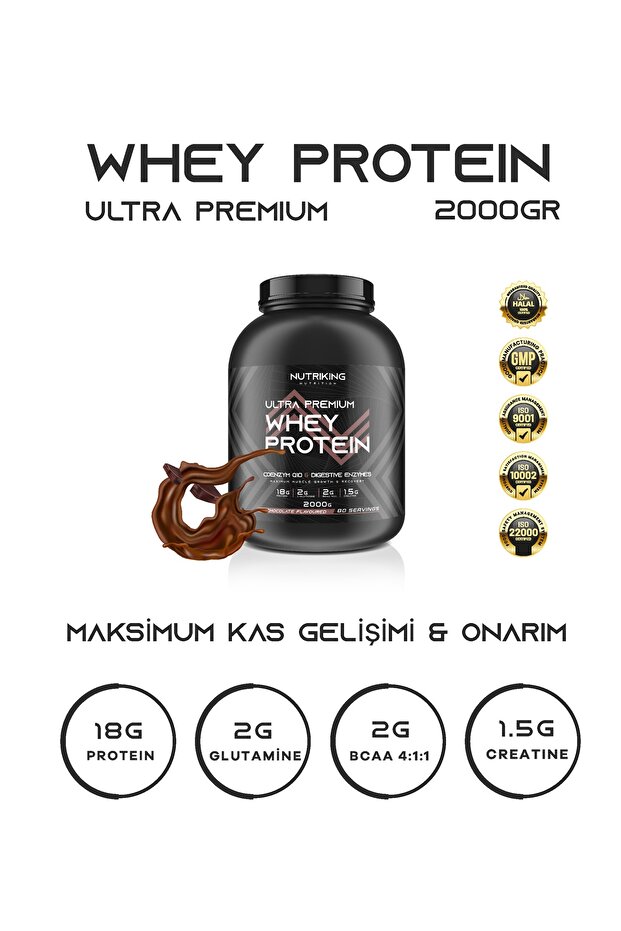 Whey Protein Blend 2000 gr Çikolata 80 Servis - 4