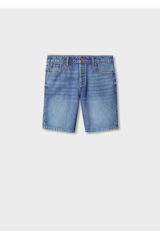 Pamuklu Denim Şort - 3