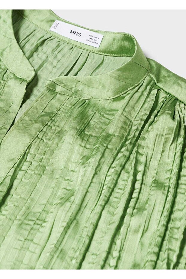 Pilili Saten Bluz - 5