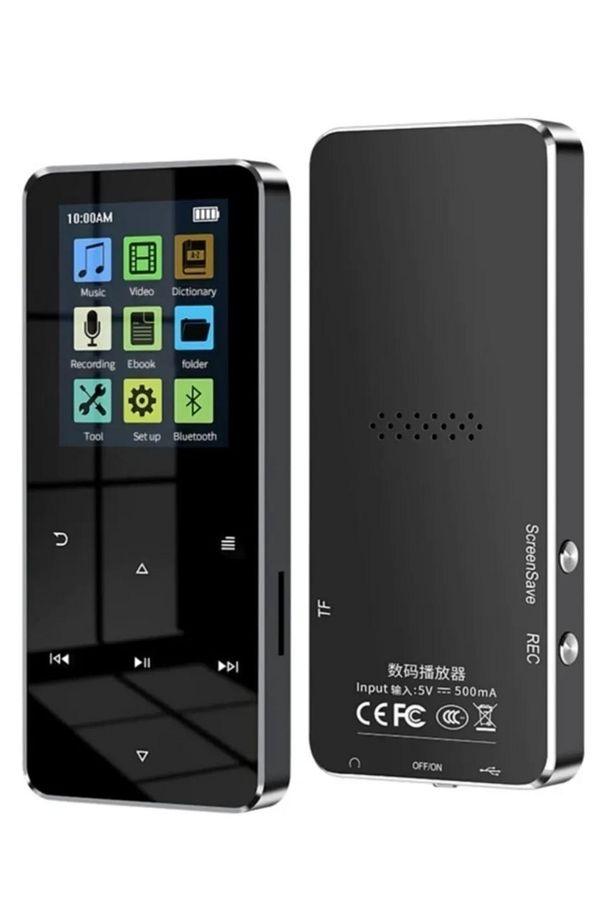 Bluetooth Lu Mp3-mp4 Çalar Ses Kayıt Fm Radyolu Şarjlı Mp4 Player Dahili Hoparlör 8gb Hafızalı - 1