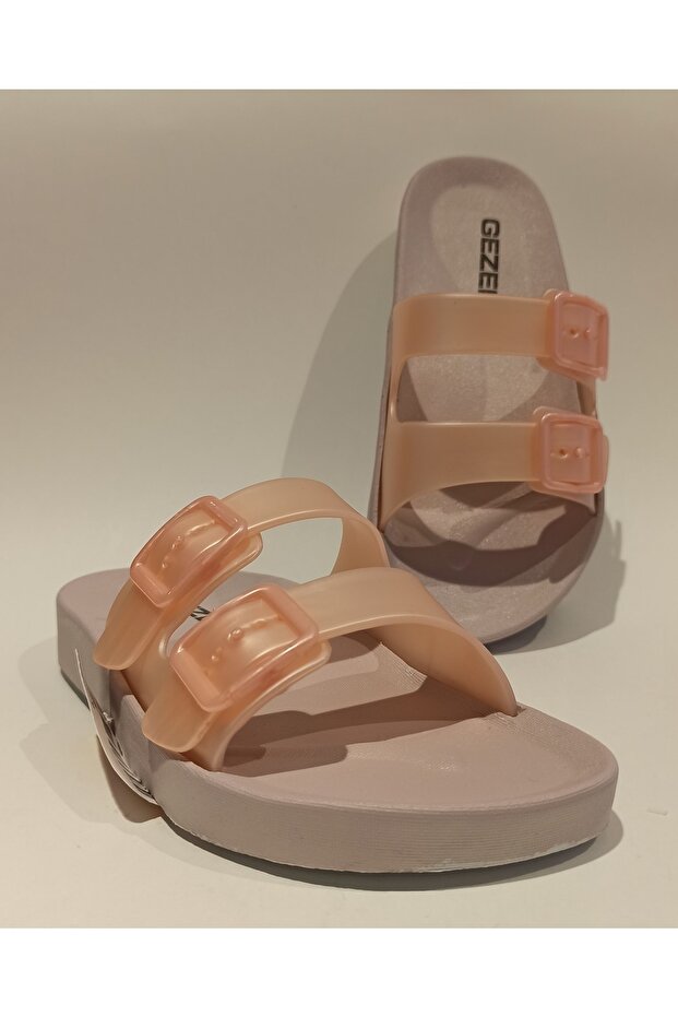 Strand, medence, erkély, terasz, fürdőszoba, otthoni és utcai papucs anatómiai talppal és állítható csattal - 1