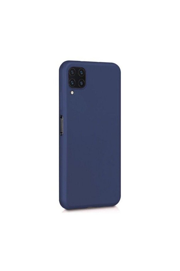 Teleplus Samsung Galaxy M32 4g Case Luxury Matte Silicone Navy Blue + Nano Screen Protector
