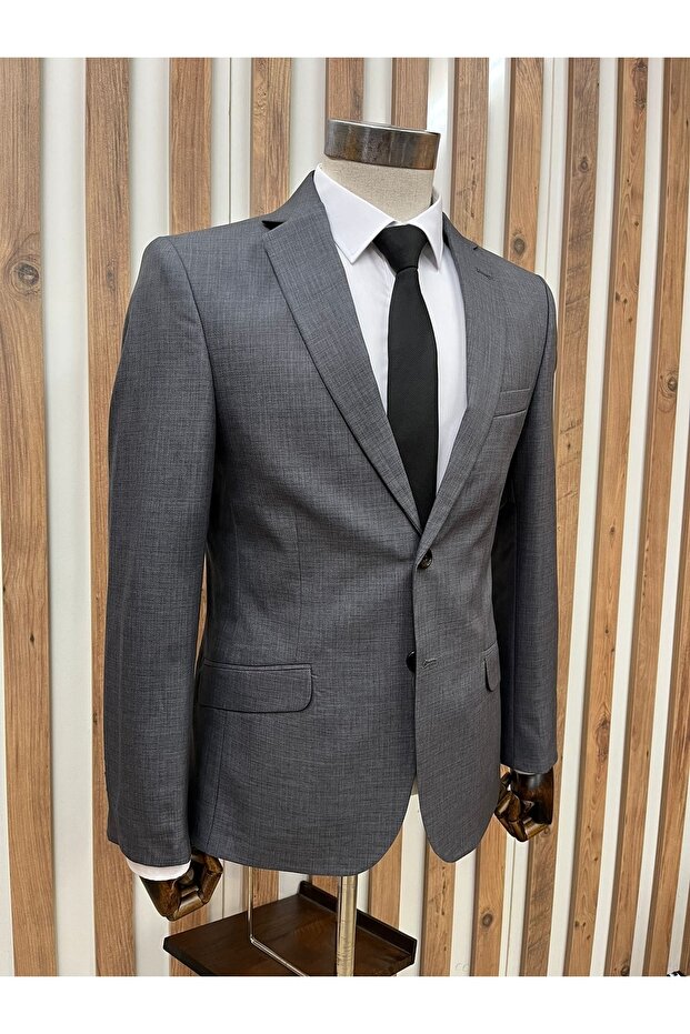 Gray Single Jacket - 4