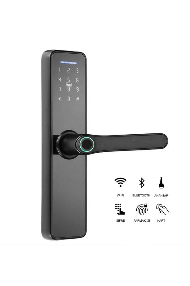 Parmak Izli Kilit, Akıllı Kilit Sistemi Tuya App, Yüksek Kalite 50mm Nks-1 - 1