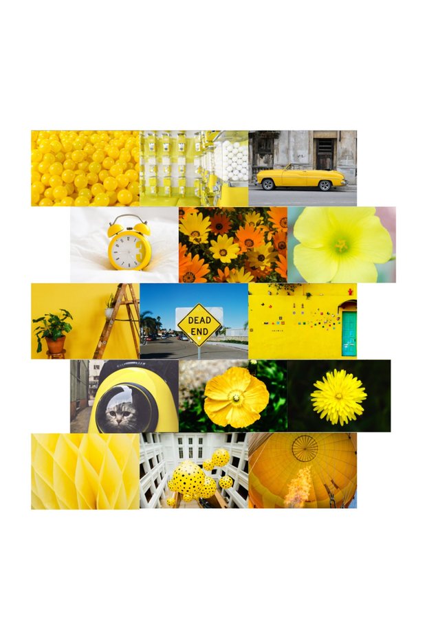 Orora Yellow Fairycore Nature Wallpaper Poster Set of 15