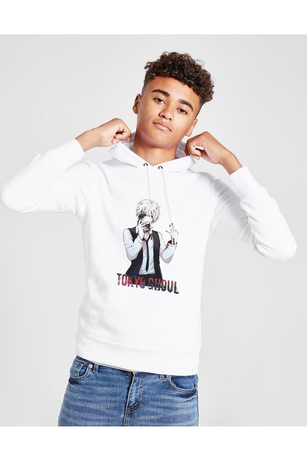 Unisex Kids Anime Tokyo Ghoul Anteiku Printed Hooded Sweatshirt