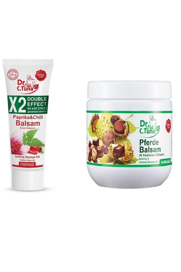 Dr.c.tuna At Kestanesı Masaj Jeli 500 Ml + Dr. C. Tuna Biberli Balsam 125 Ml 2'li Set - 1