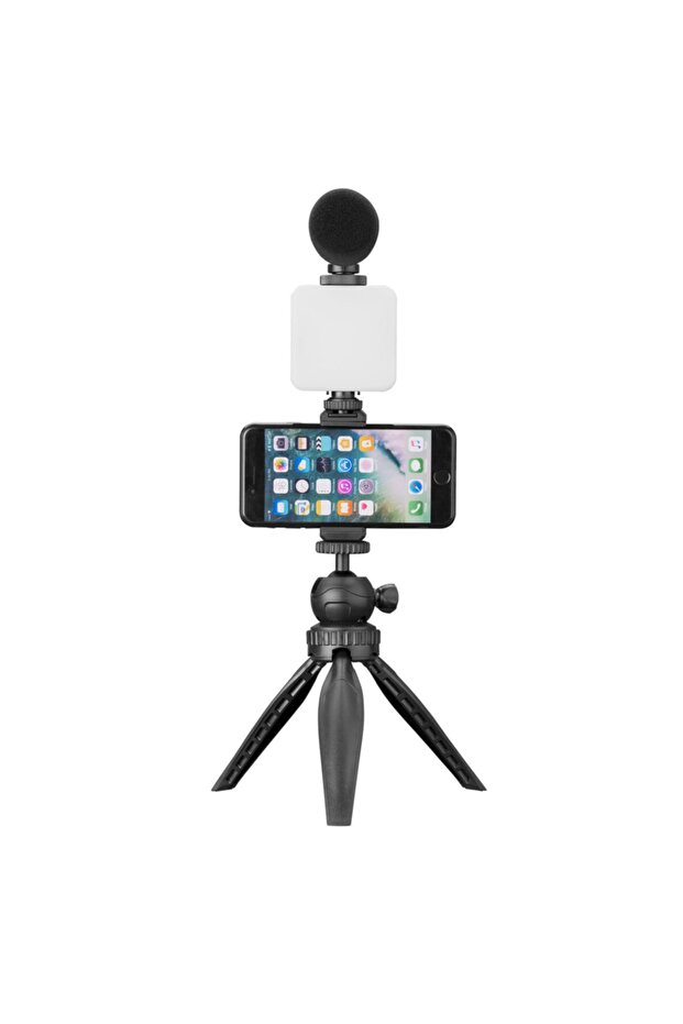 Sn-11p Siyah Profesyonel Vlogging Mikrofon Seti - 2