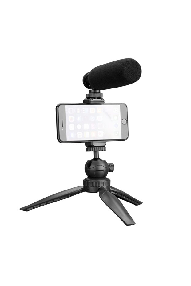 Sn-11p Siyah Profesyonel Vlogging Mikrofon Seti - 5