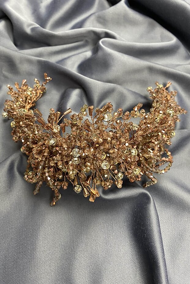 Rose Zosma Crystal Stone Henna and Bridal Crown