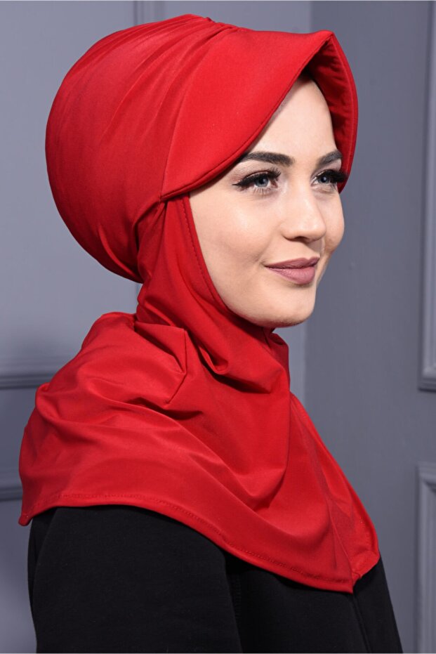Sports Hat Scarf Red Suitable for Use in Pool