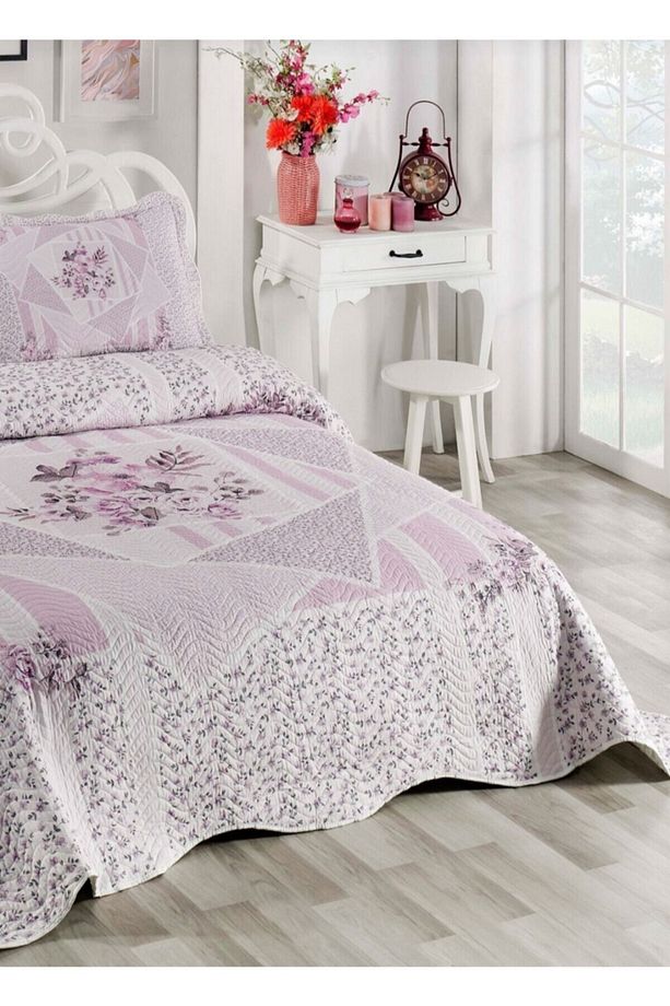 Dolce Lila Çift Kişilik Kapitone Yatak Örtüsü - 2