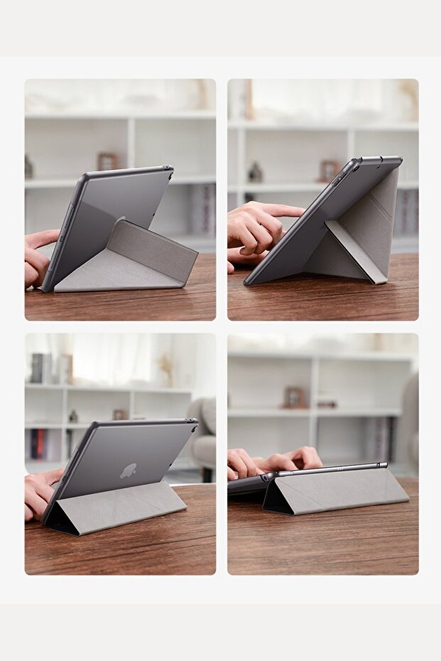 Ipad Pro 12.9 '' 2020 Uyumlu  Hafif Katlanır Akıllı Kılıf - 9