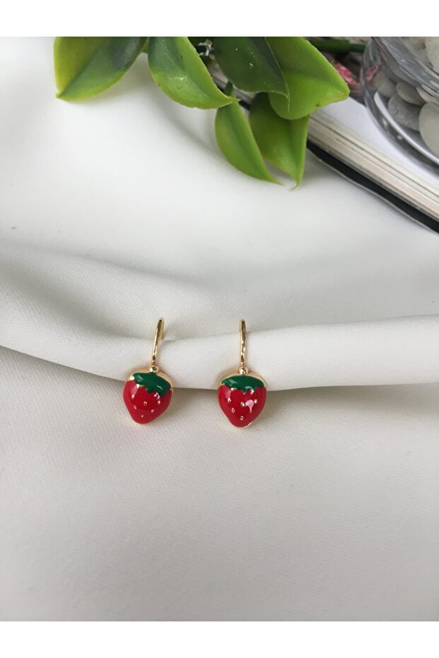 Çilek Figürlü Küpe - 1