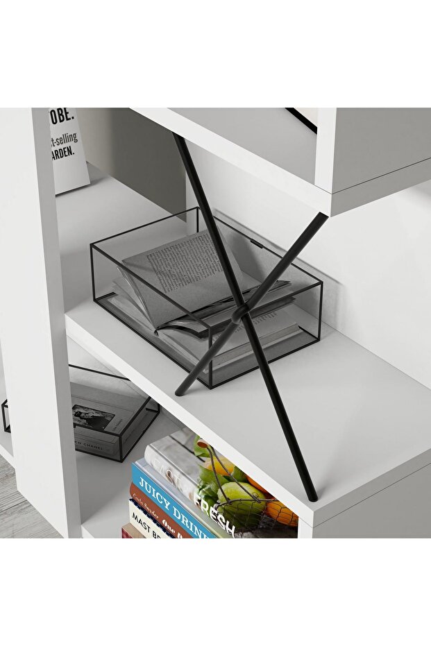 Extra Kitaplık - Beyaz - 3