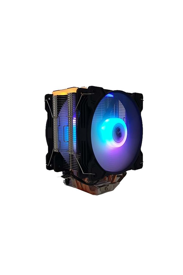 T4 (amd/ıntel Uyumlu) Cpu Soğutucu Fan Rgb Light Board Çift Fan - 3