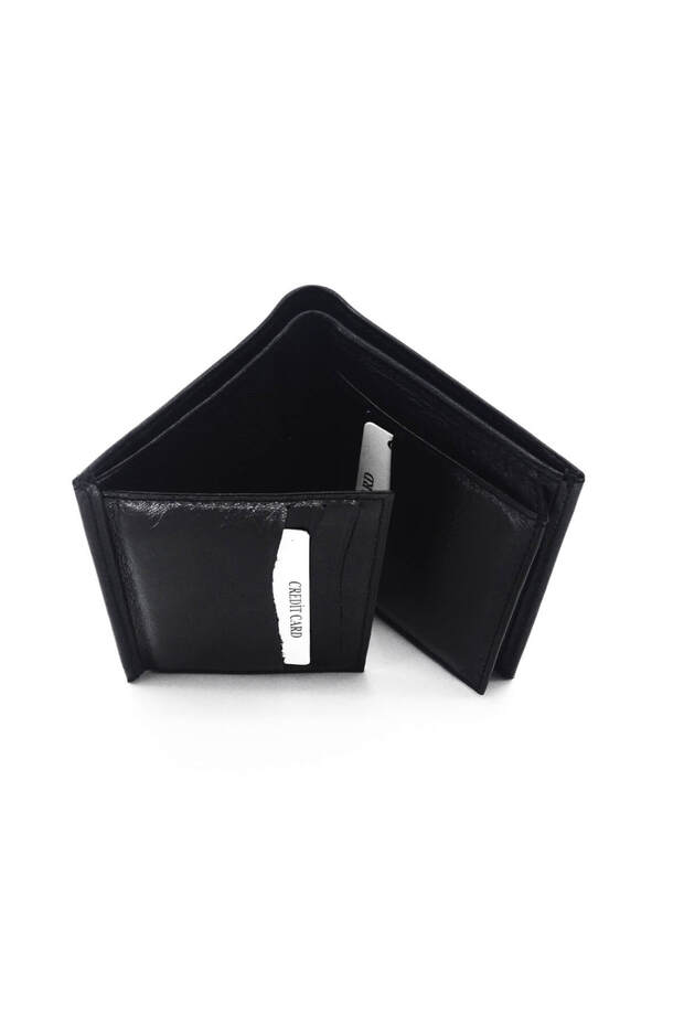 Erkek Siyah Deri Cüzdan - 3