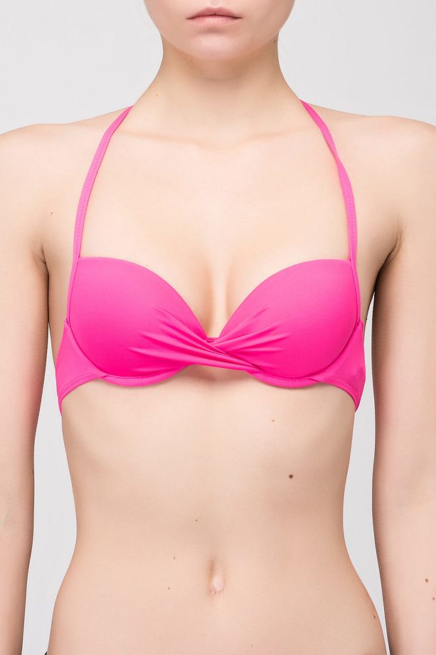 Kadın Florasan Fuşya Push Up Bikini Üstü  CPUD092B18 - 1