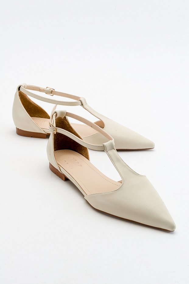 Native Beige Skin Women's Ballerina Shoes