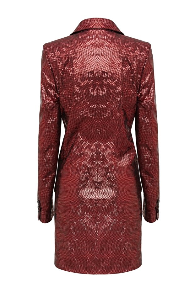 Parlak Deri Elbise - 3