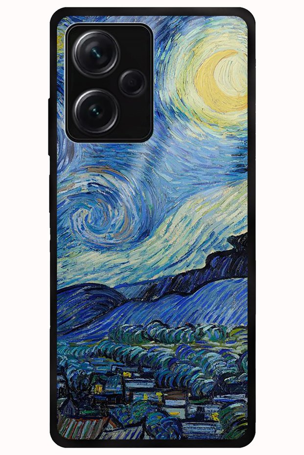 Xiaomi Redmi Note 12 Premium Starry Night Pattern Glossy Phone Case with Camera Protection