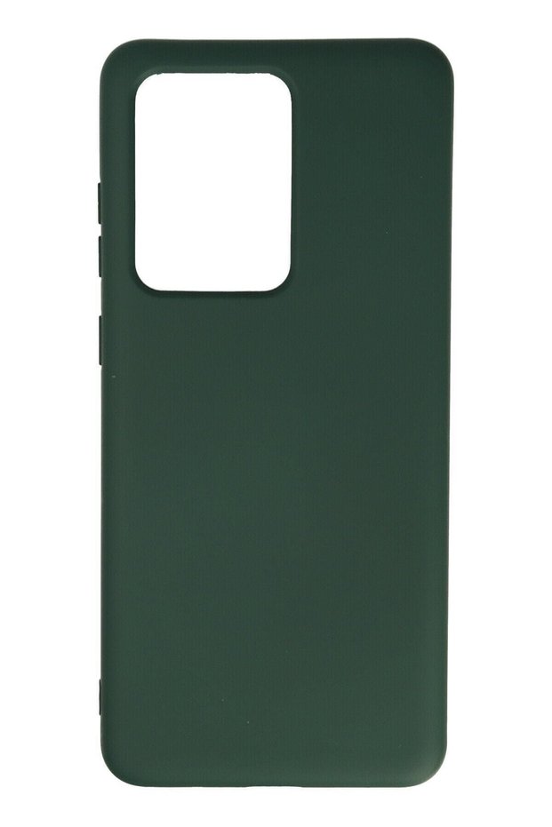 Case Compatible with Samsung Galaxy S20 Ultra Inside Nano Velvet Dark Green Color Silicone Cover