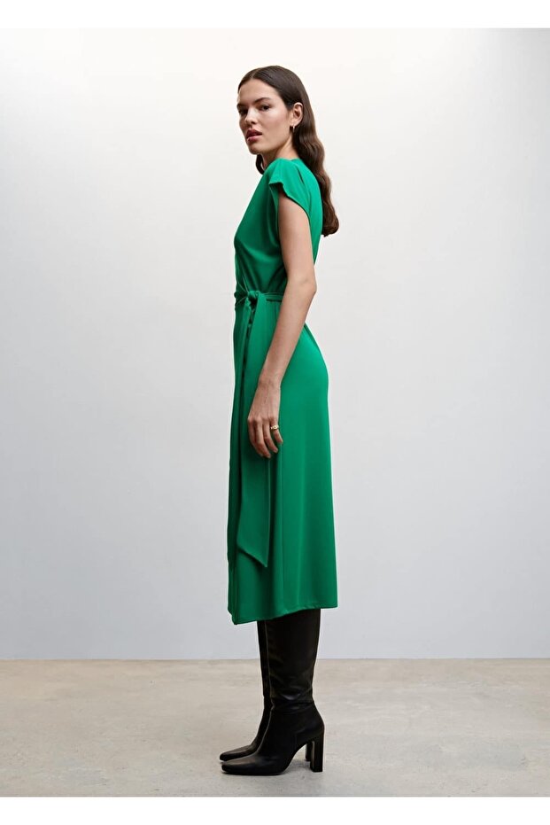 Fiyonklu Anvelop Elbise - 5