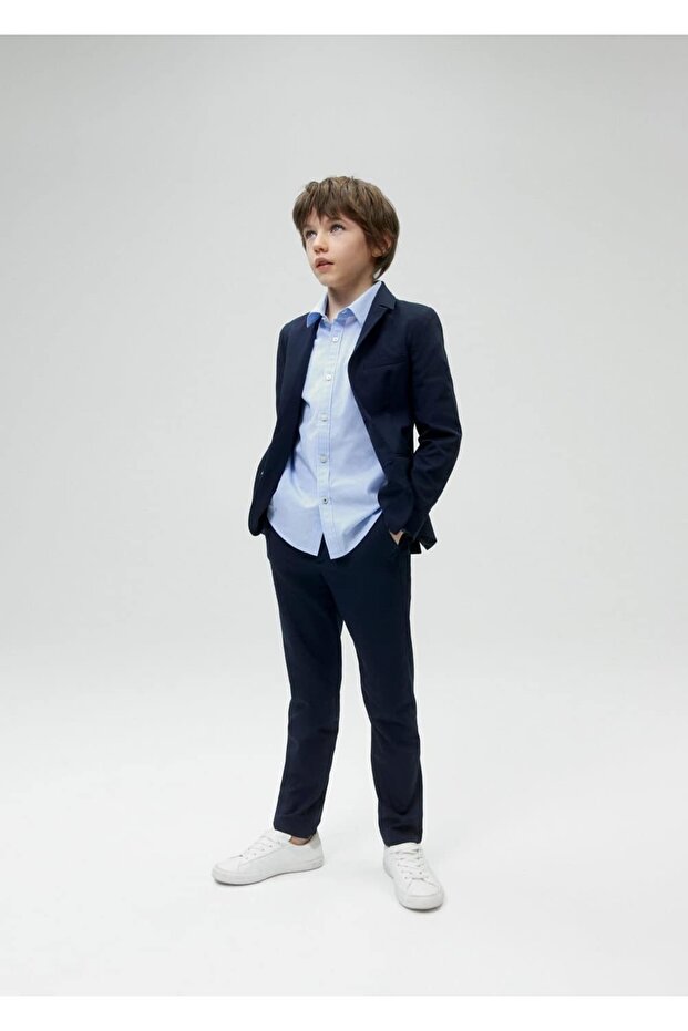Dark Blue Jacket for Kids - 4