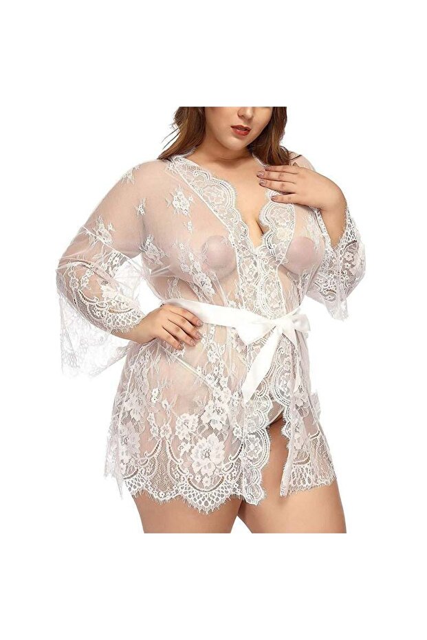 Melinda Lace Dressing Gown