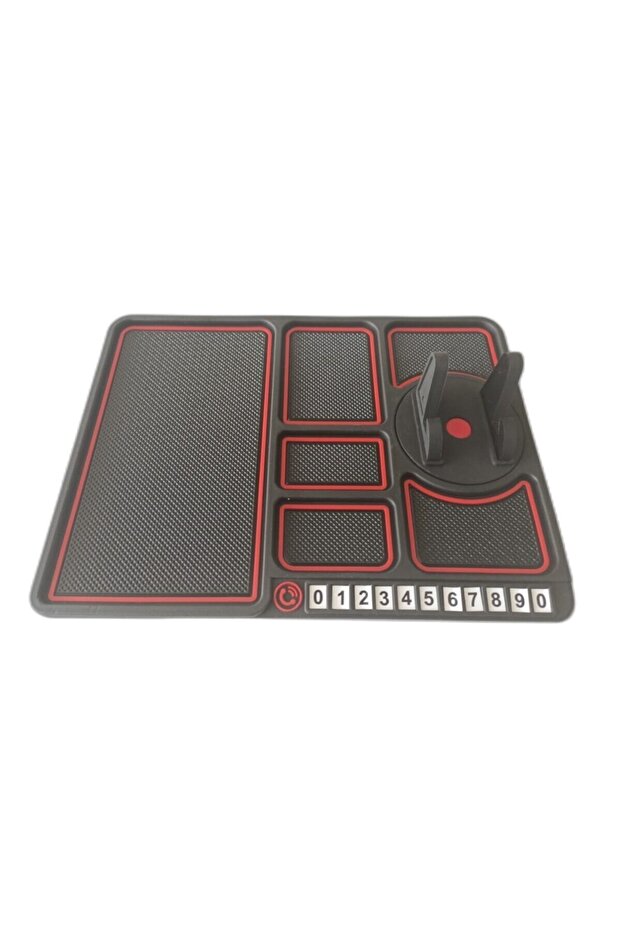 Car Organizer and Phone Holder on the Dashboard with Number