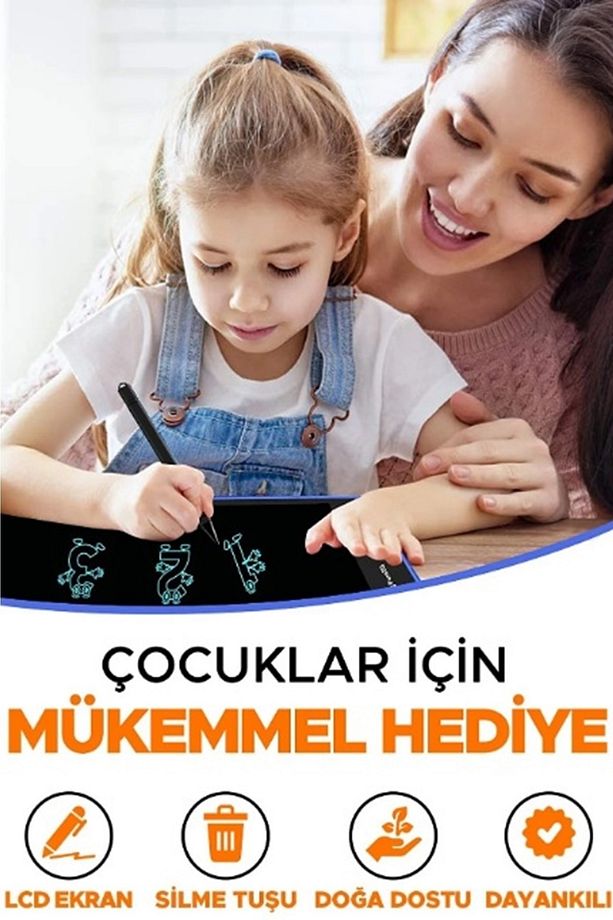 Grafik Digital Çocuk Yazı Tahtası Çizim Tableti Lcd 8.5 Inc - 2