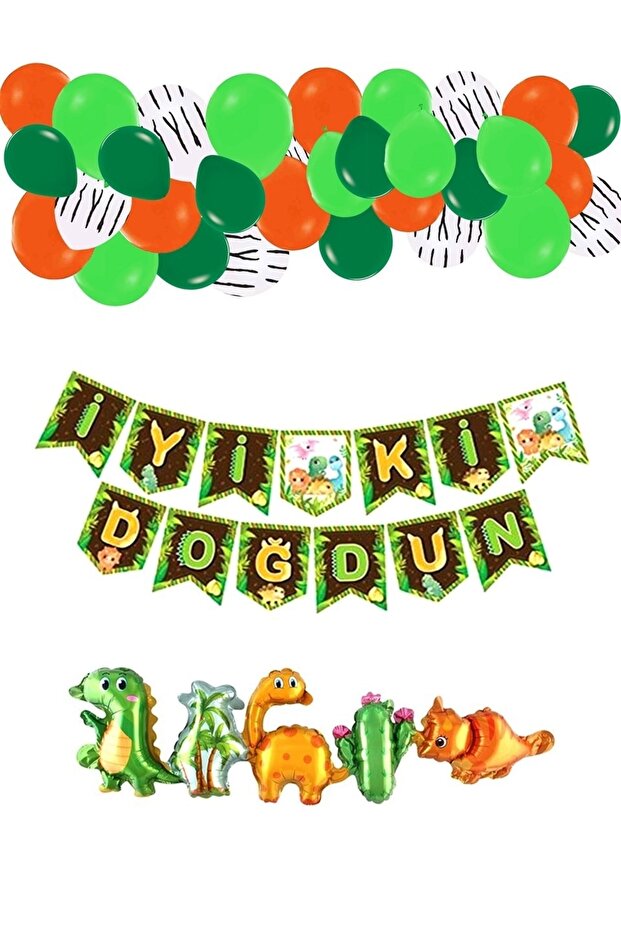 Mini Party Store Dinosaur Concept Birthday Set Boy's Birthday Balloon Set