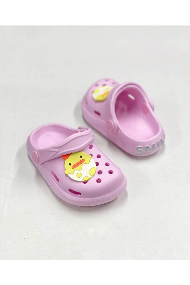 Baby Kids Model Soft Non-Slip Sole Sandals Slippers with Smile Figure