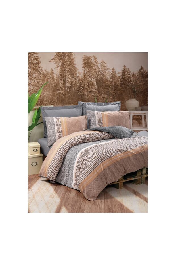 Toprak Tek Kişilik Nevresim Takımı Vertu Antrasit - 3