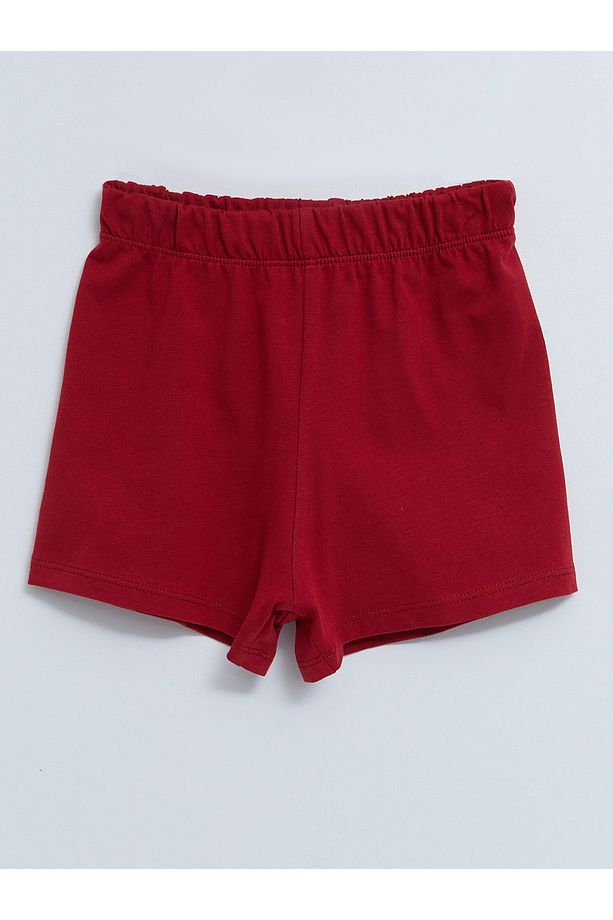 Beli Lastikli Basic Kız Bebek Şort (S2) - 1