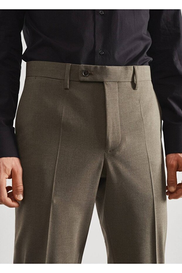 Pantaloni slim din material textil - 8